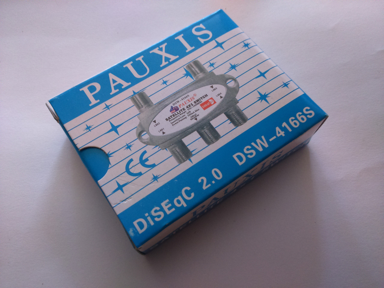 DiSEqC 2.0 Pauxis DSW-4166S Satellite 4x1 switch комутатор